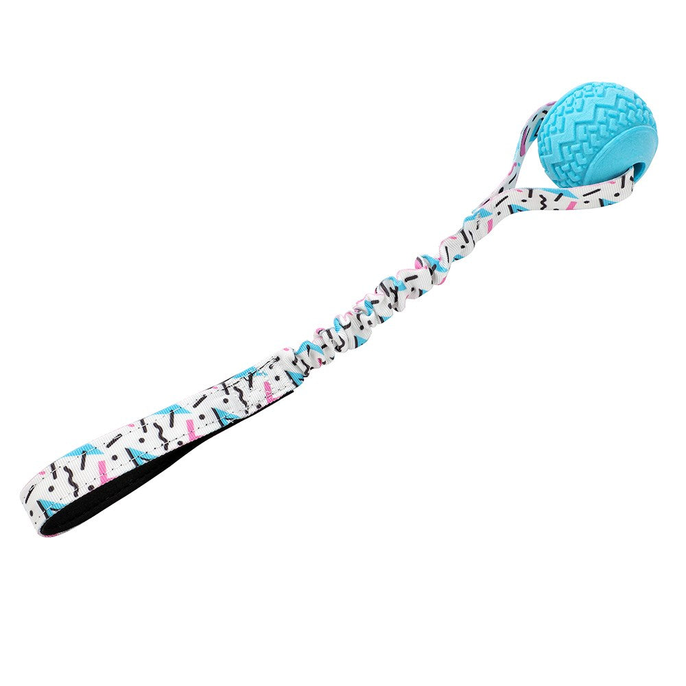 Retro Bungee Ball Printed Tugger 41x7x7cm Assorted
