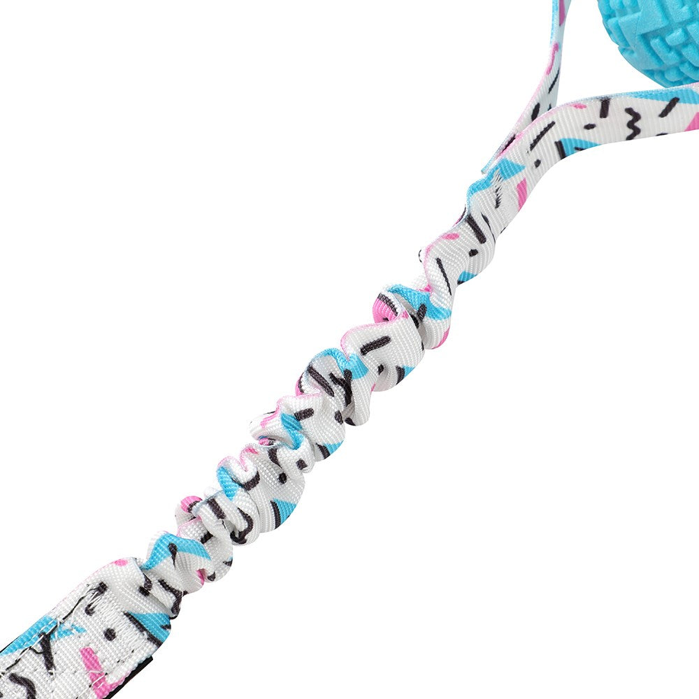 Retro Bungee Ball Printed Tugger 41x7x7cm Assorted