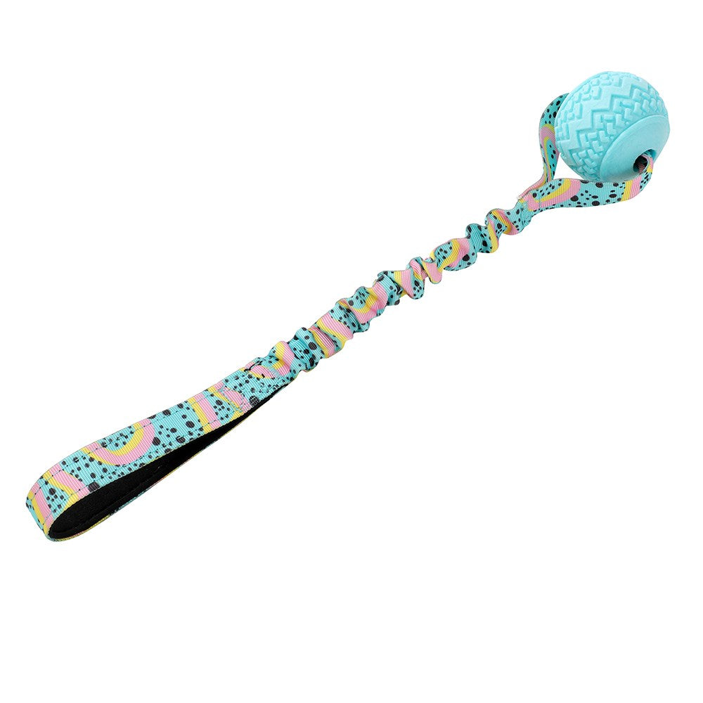 Retro Bungee Ball Printed Tugger 41x7x7cm Assorted