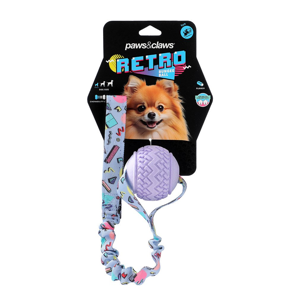 Retro Bungee Ball Printed Tugger 41x7x7cm Assorted