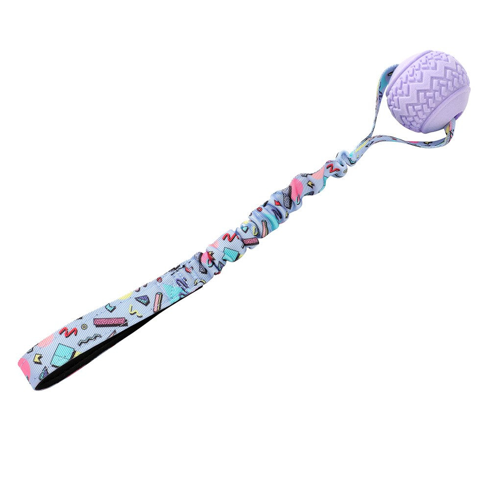 Retro Bungee Ball Printed Tugger 41x7x7cm Assorted