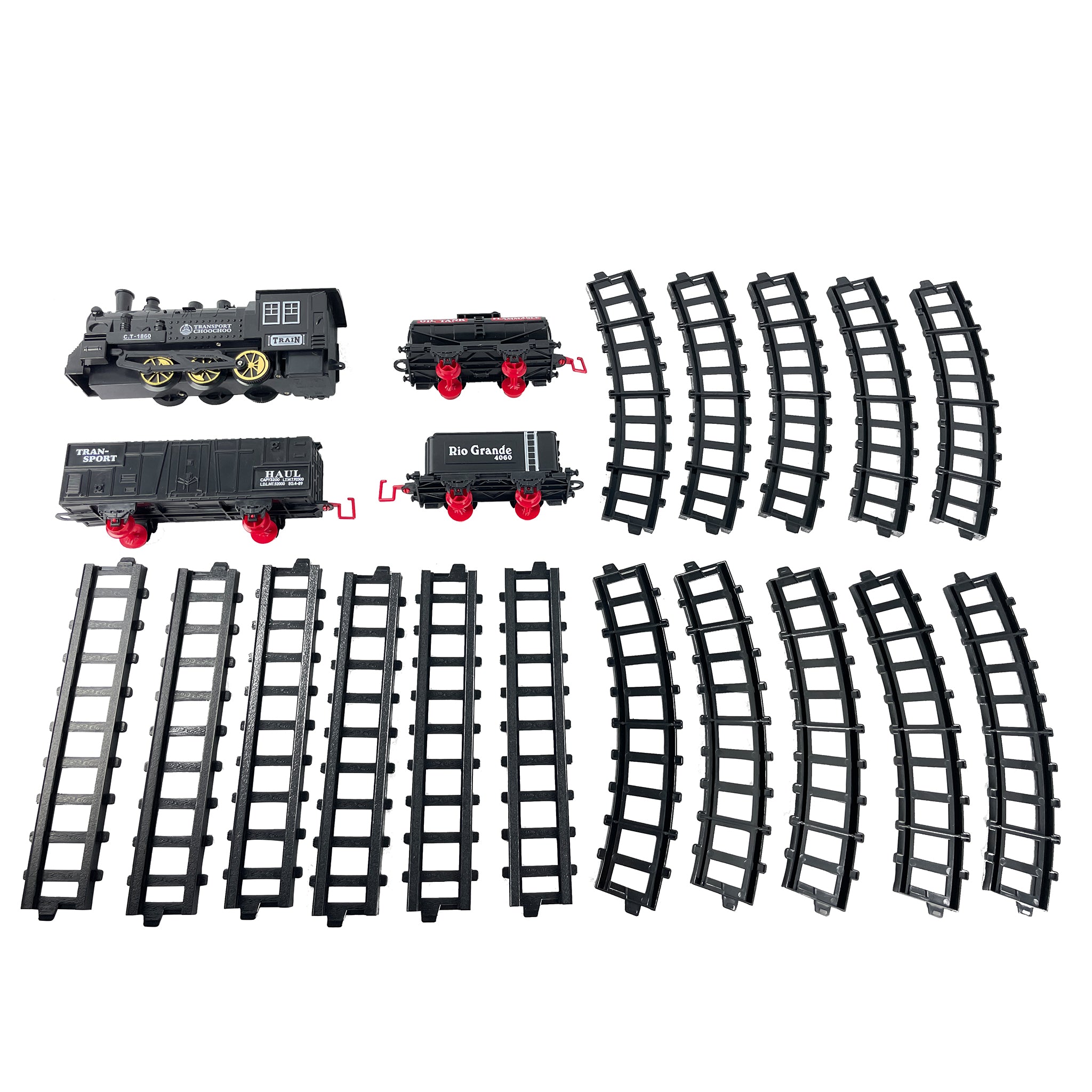 Retro Classic Steam Train Set – Electric with Sound, Light & Spray