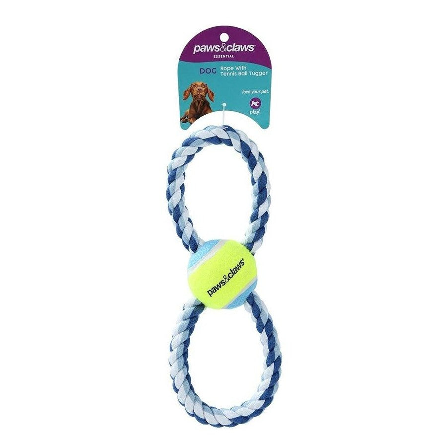 Rope & Tennis Ball Tugger 3 Asstd
