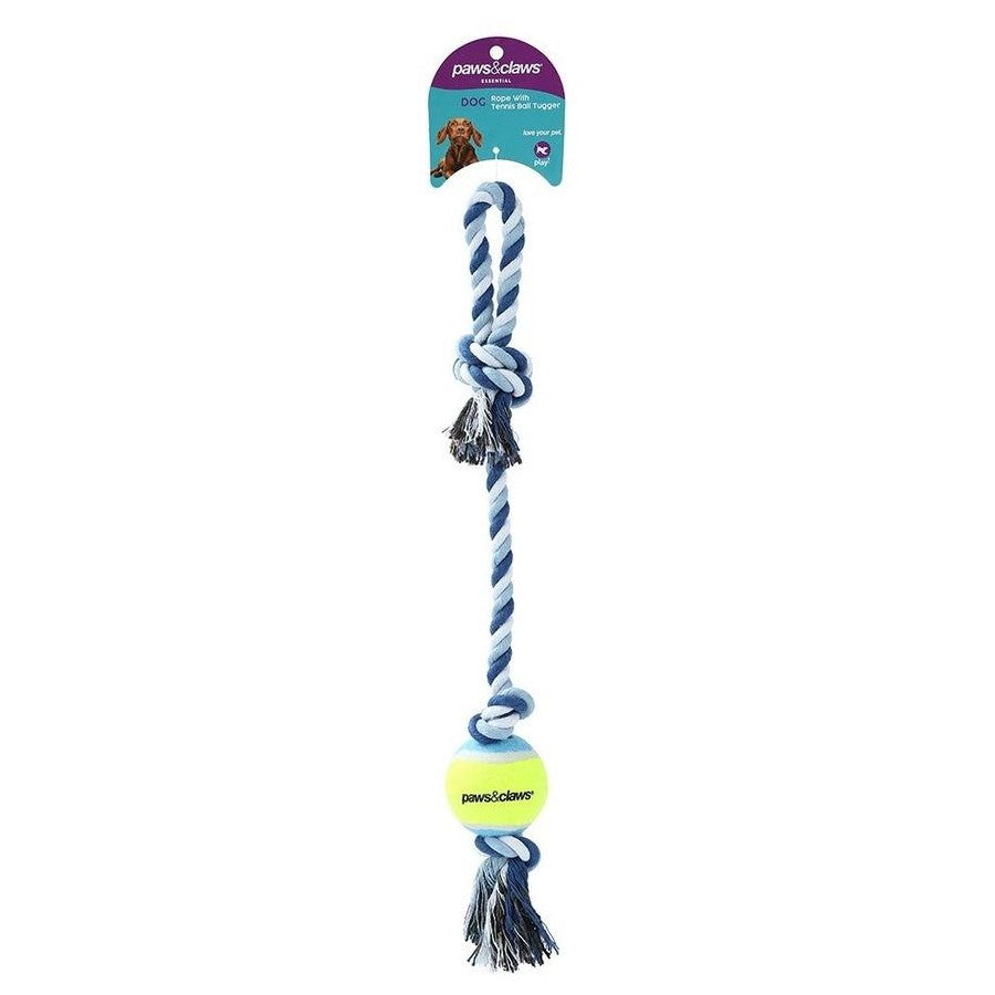 Rope & Tennis Ball Tugger 3 Asstd