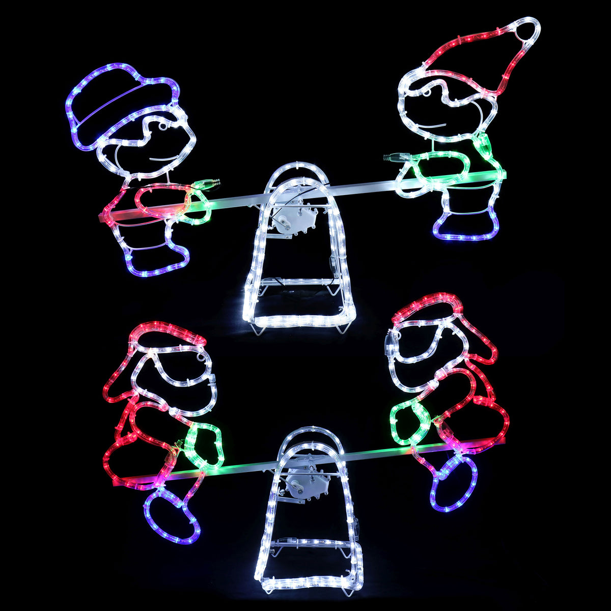 Ropelight Seesaw Elves / Santa Assorted