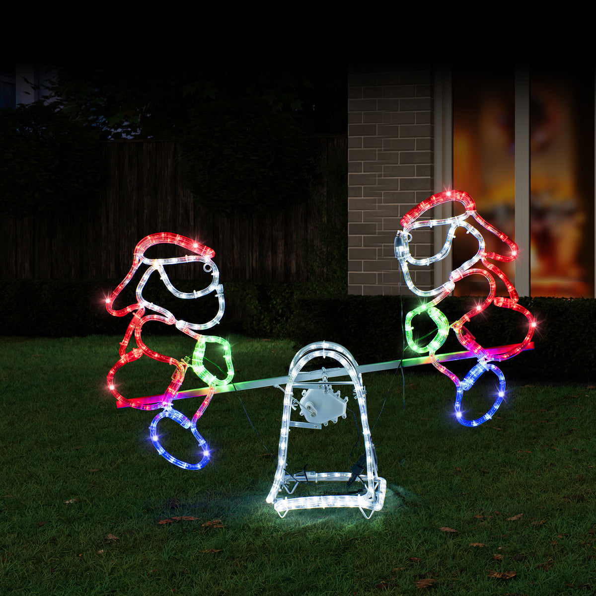 Ropelight Seesaw Elves / Santa Assorted