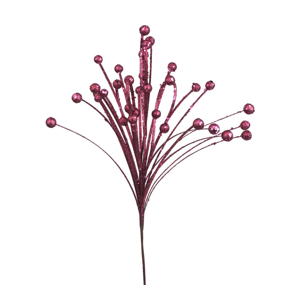 Rose Pink Glitter Ball Spray 41cm