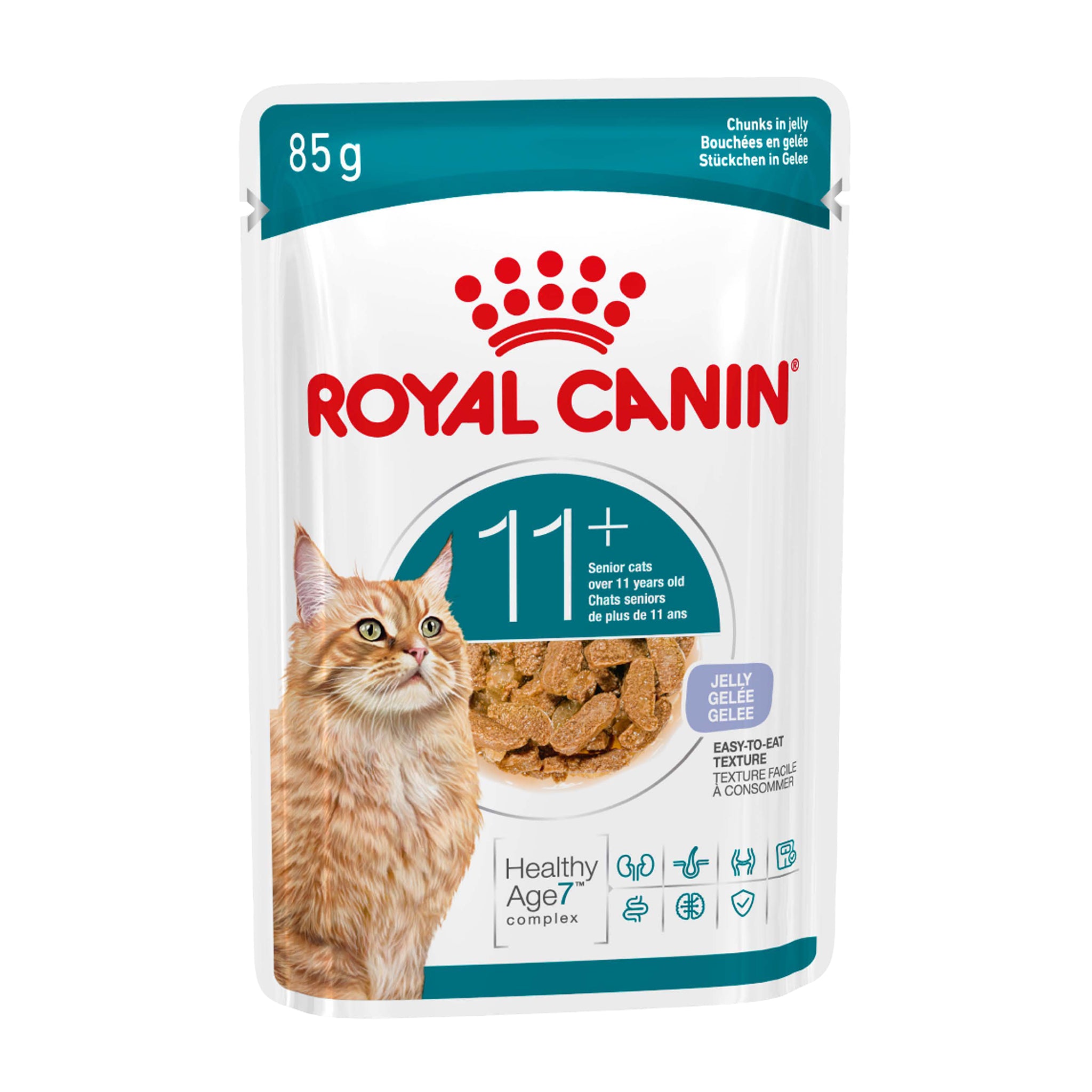 Royal Canin Ageing 11+ Jelly Adult Wet Cat Food Pouches