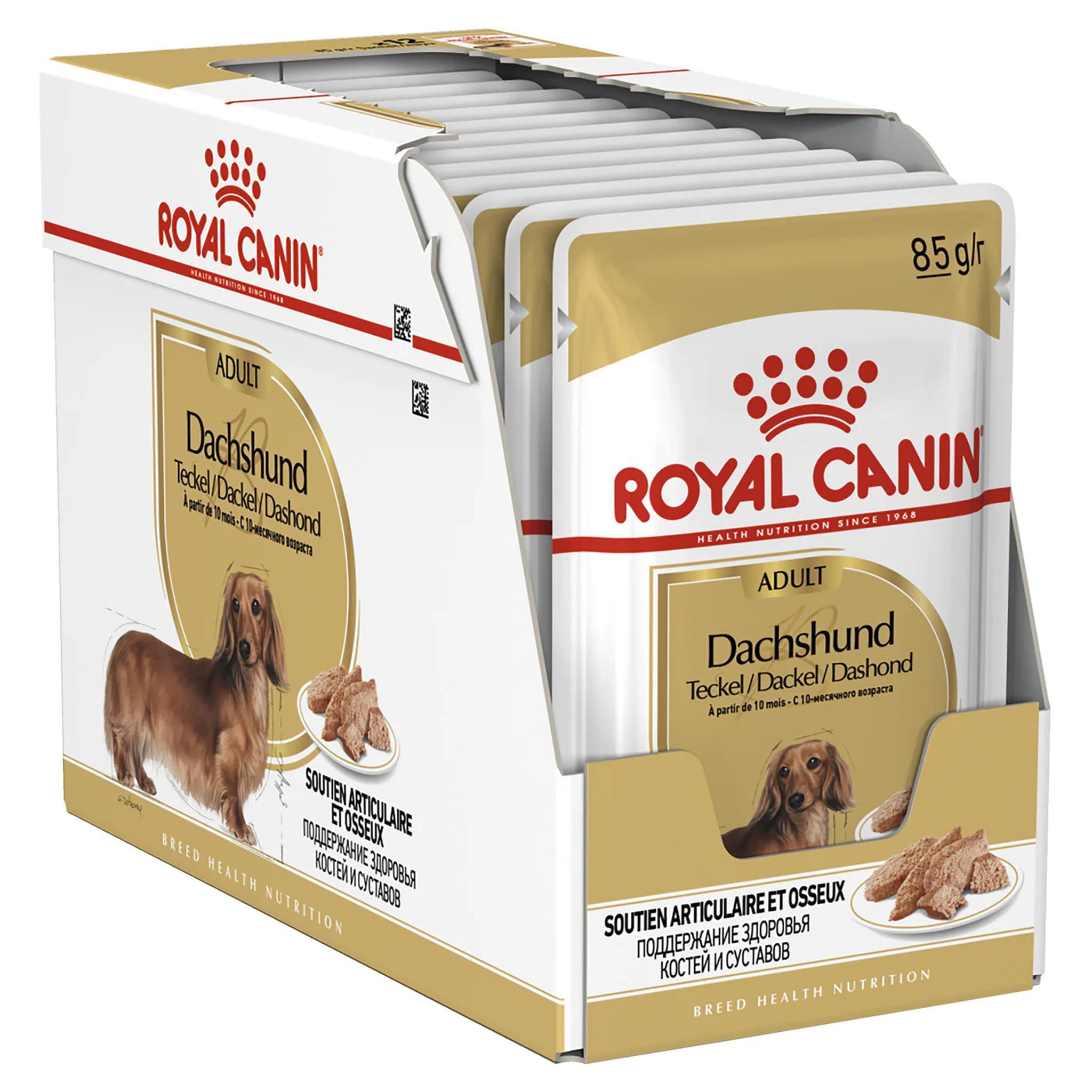 Royal Canin Dachshund Adult Wet Dog Food Pouches 12 x 85g