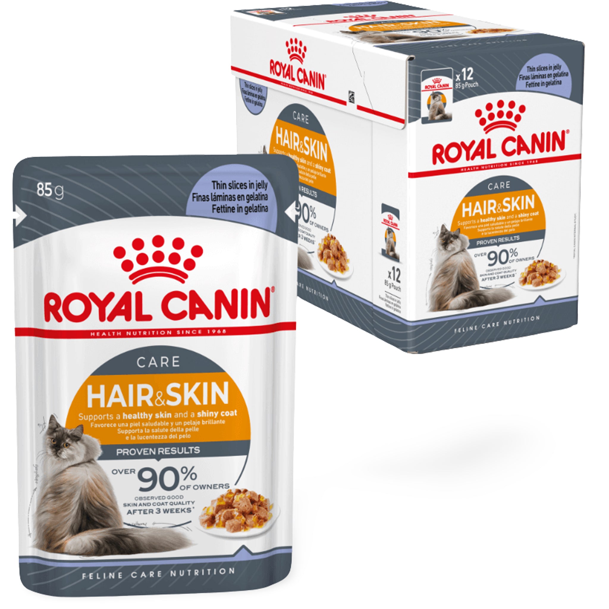 Royal Canin Hair & Skin Jelly Wet 12x85g