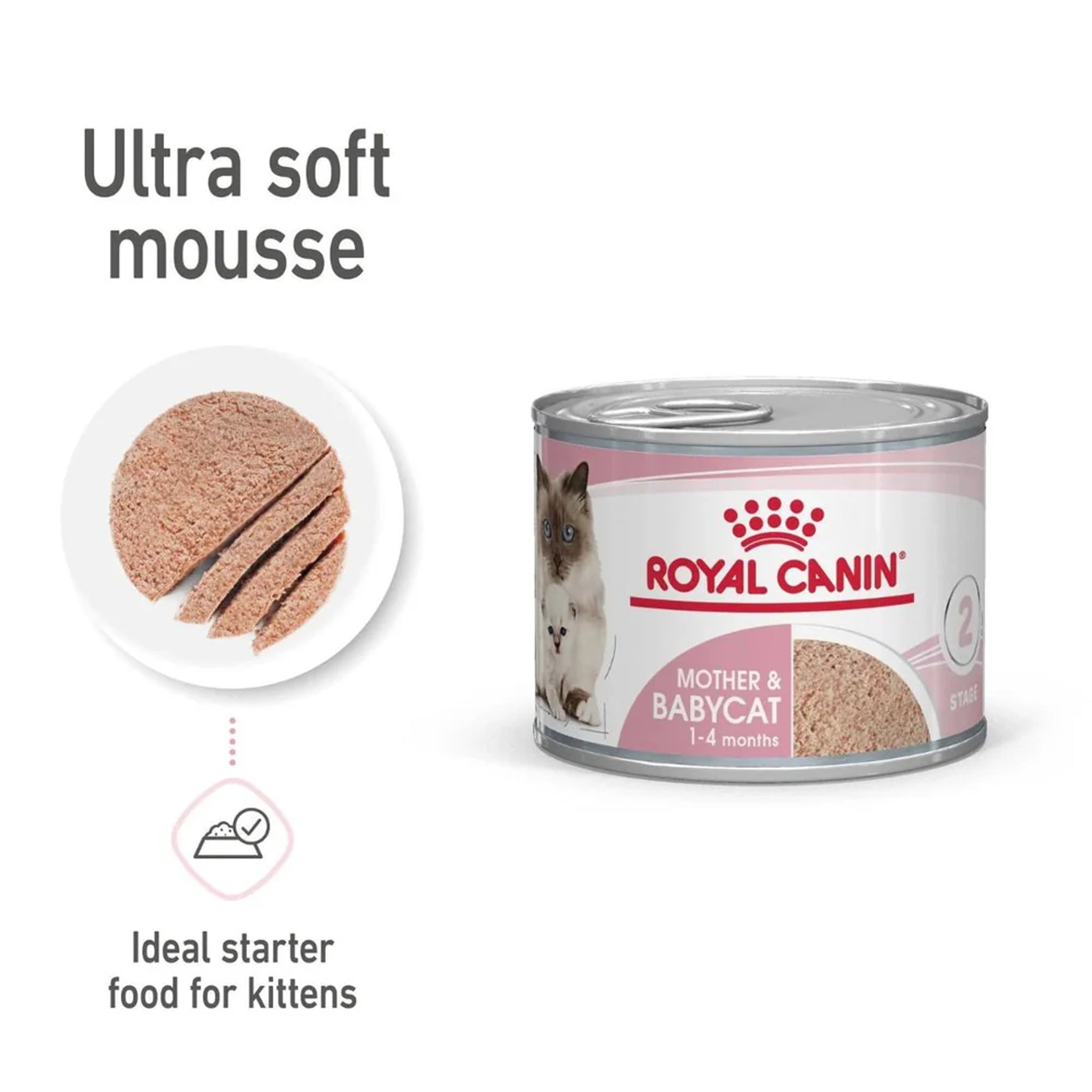 Royal Canin Mother And Babycat Mousse Can 195g X12