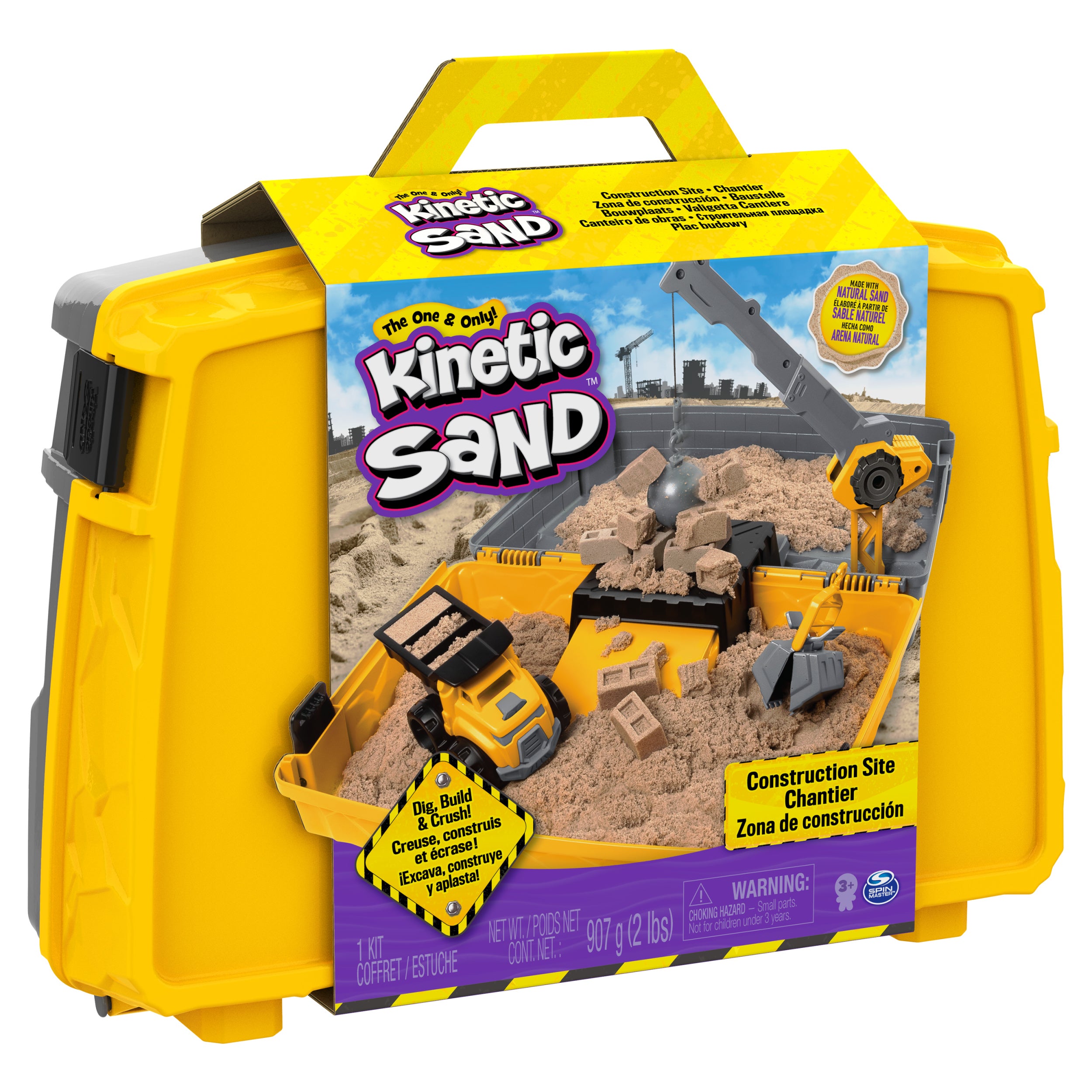 Kinetic Sand Construction Folding Sandbox