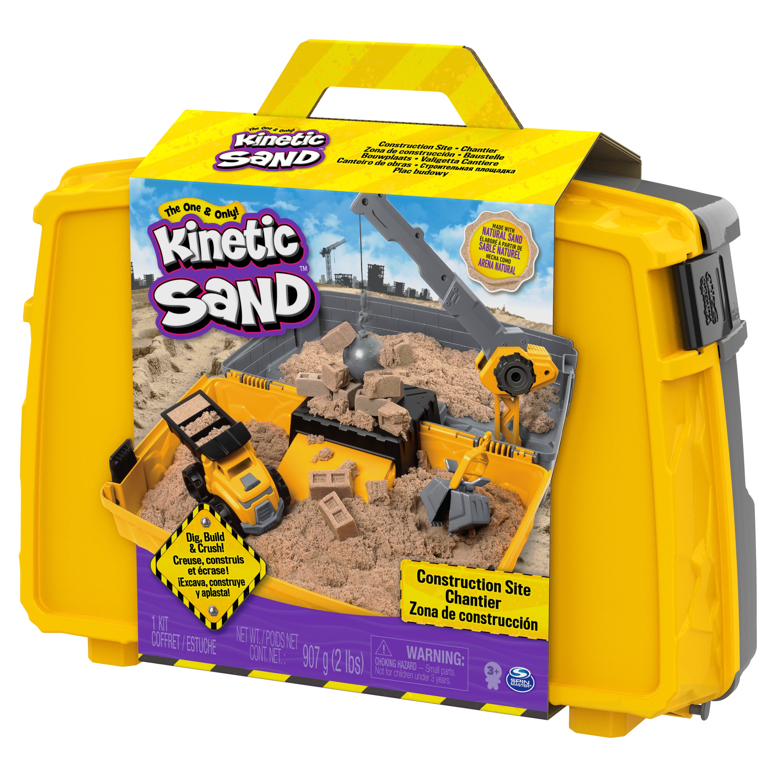 Kinetic Sand Construction Folding Sandbox