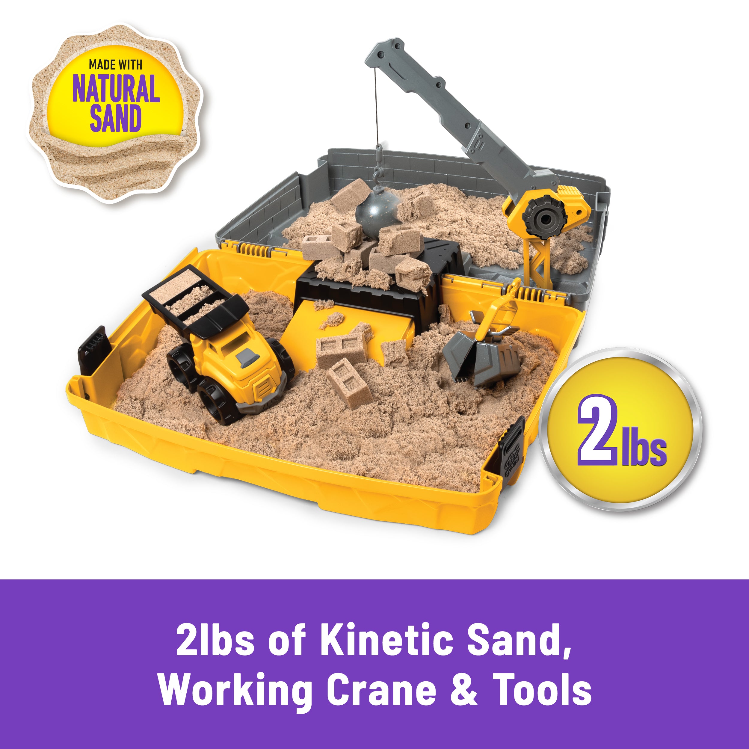 Kinetic Sand Construction Folding Sandbox