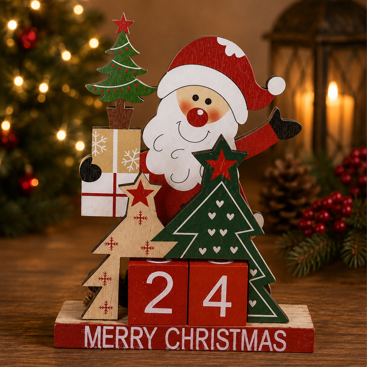 Santa Count Down Deco Assorted