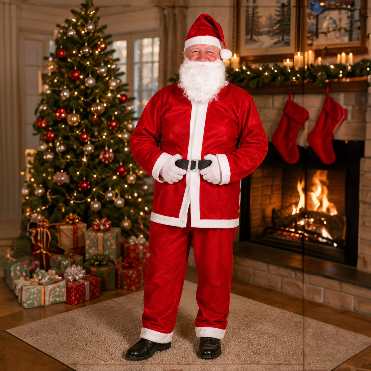 Santa Suit 5pc Adult