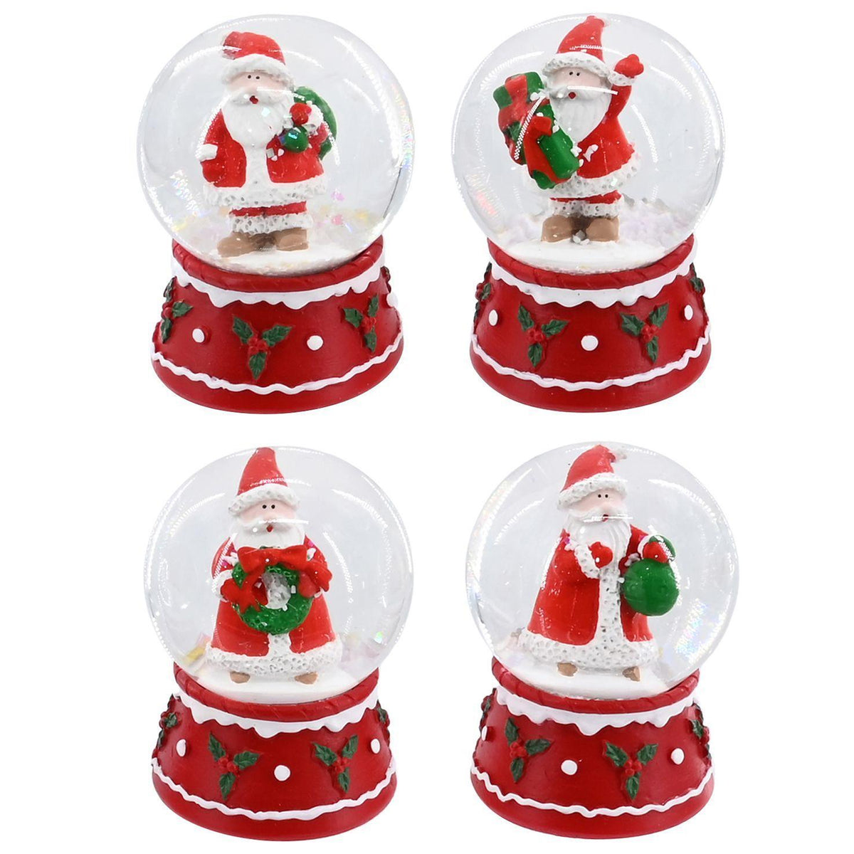 Snowglobe Santa Assorted