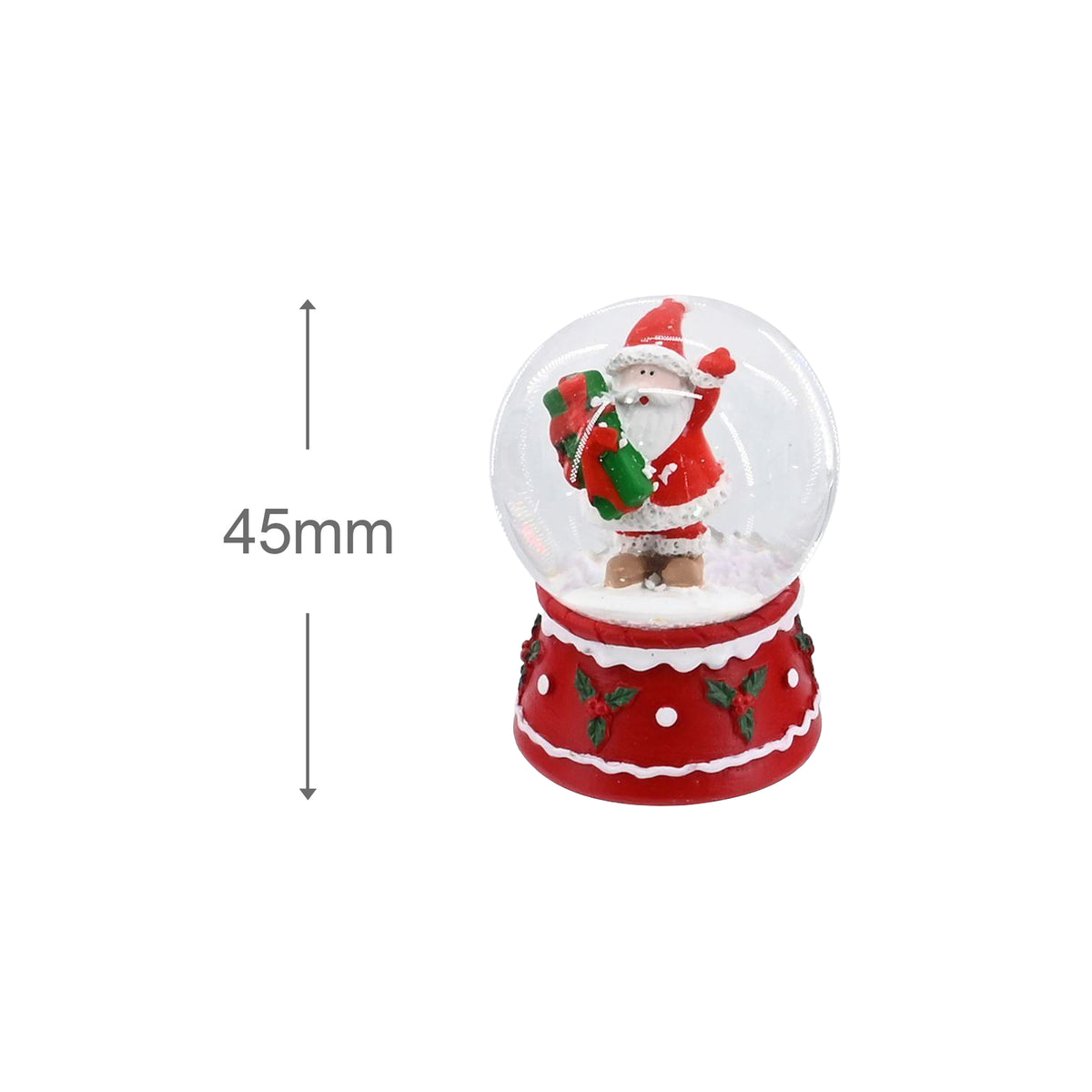 Snowglobe Santa Assorted