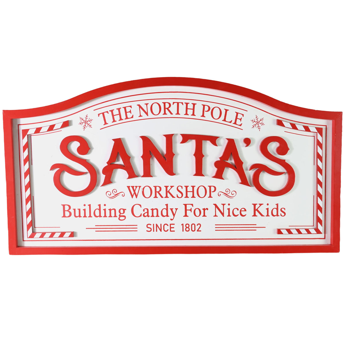 Santa's Workshop Large Wall Plaque