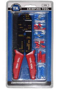 TOOL KING Crimping Tool with 25 Terminals