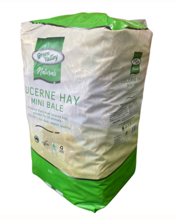 GREEN VALLEY NATURALS MINI LUCERNE BALE 22L