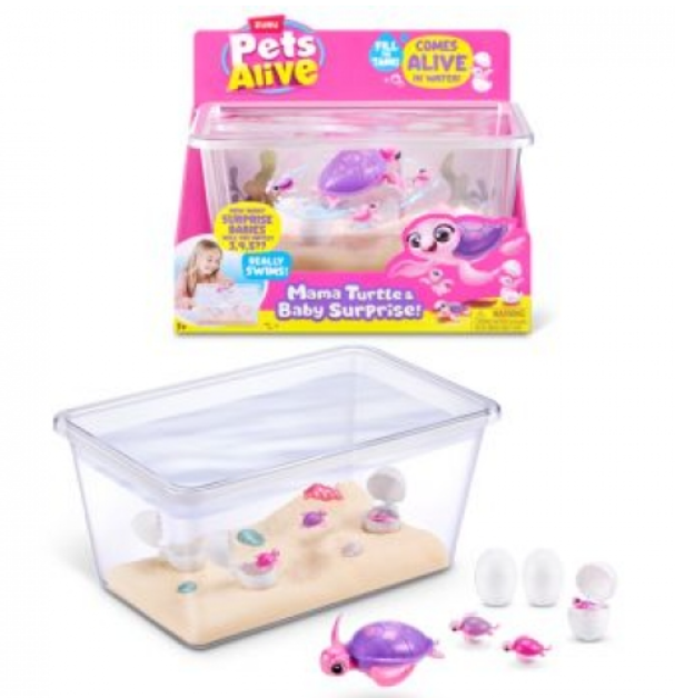 ZURU Pet's Alive Mama Turtle Surprise Playset
