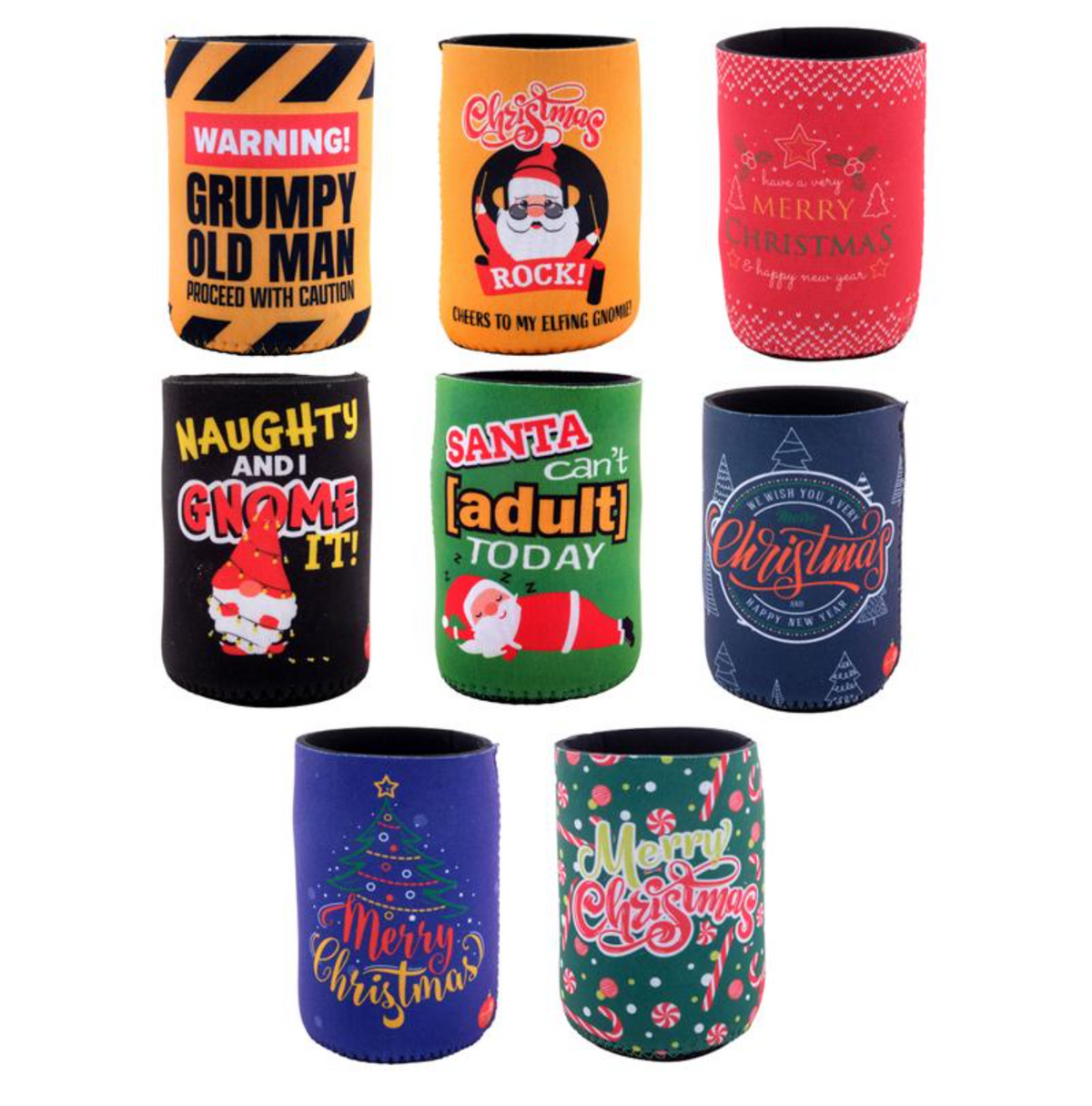 Stubby Holder Christmas Assorted
