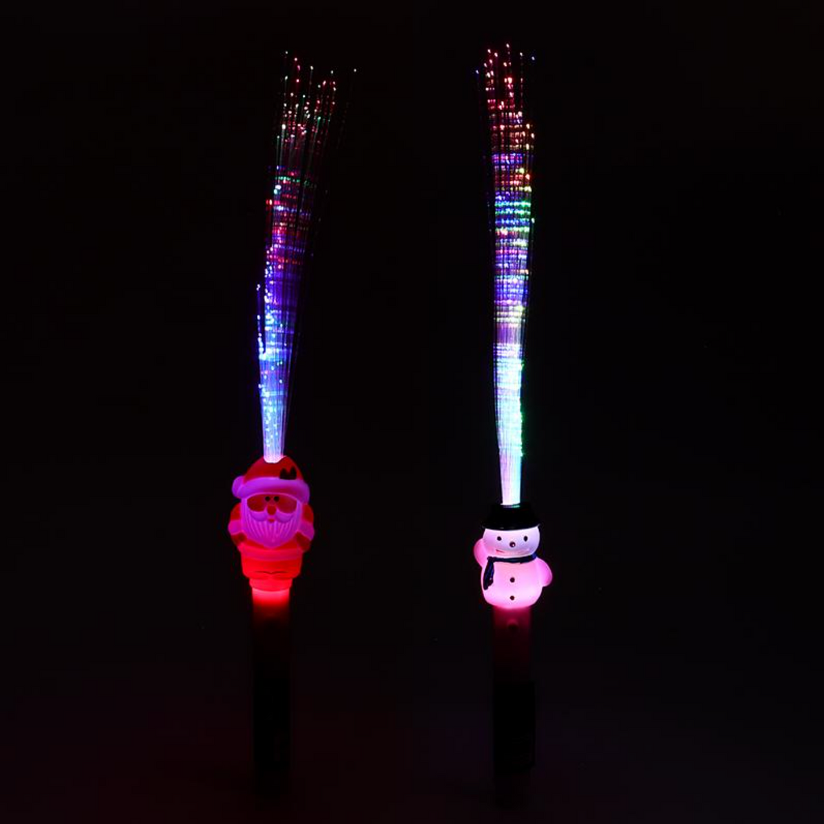 Toy Wand Fibre Optic Christmas Assorted