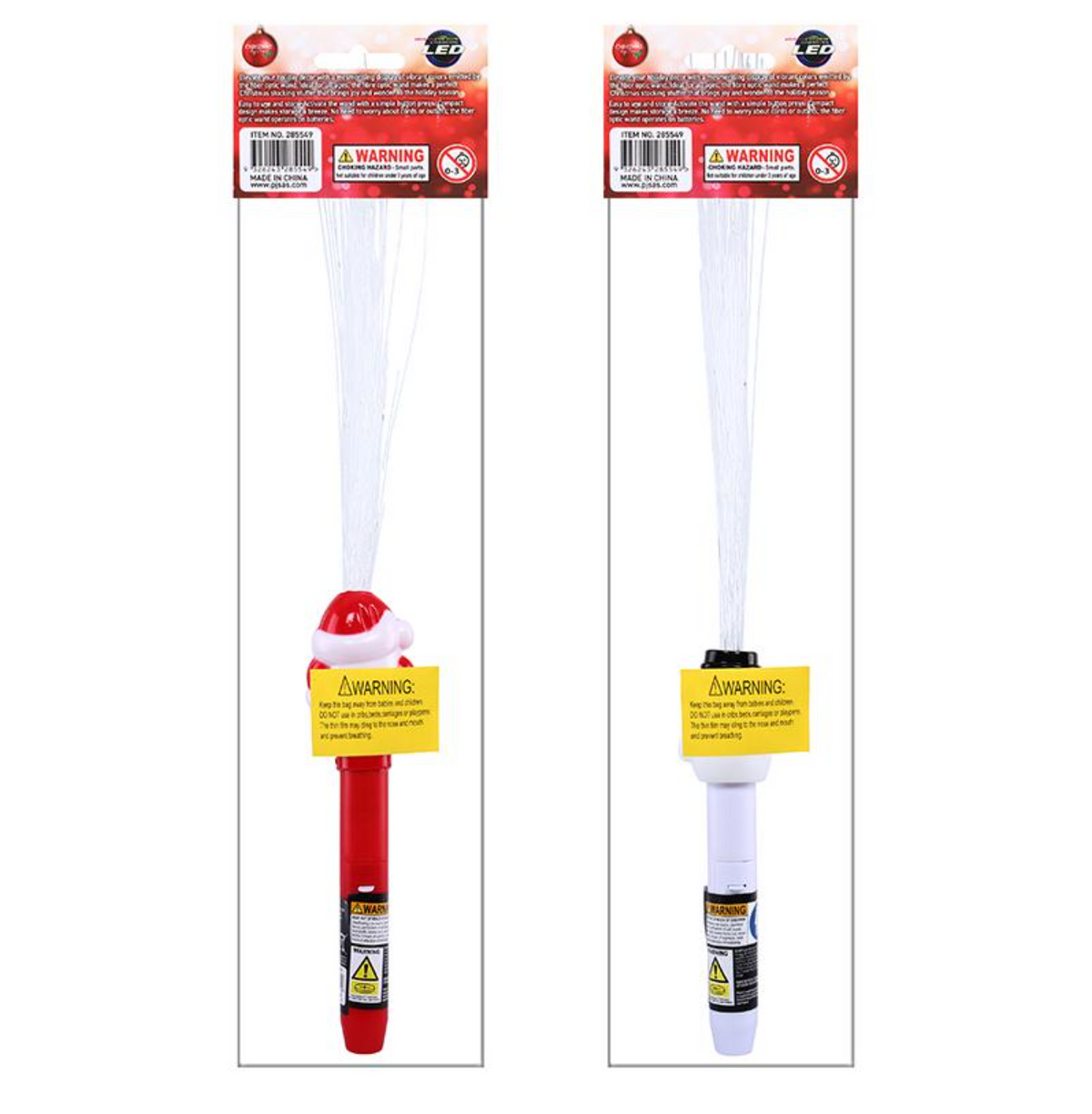 Toy Wand Fibre Optic Christmas Assorted