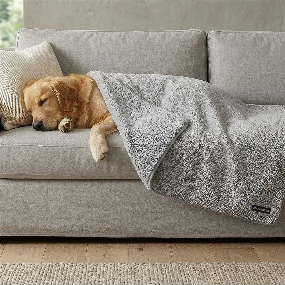 Sherpa Fleece Throw Rug 1M X 1M