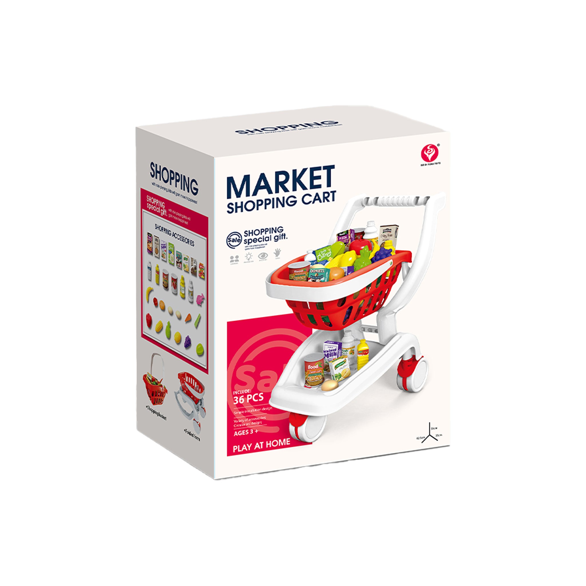 Shopping Cart Playset 36pc