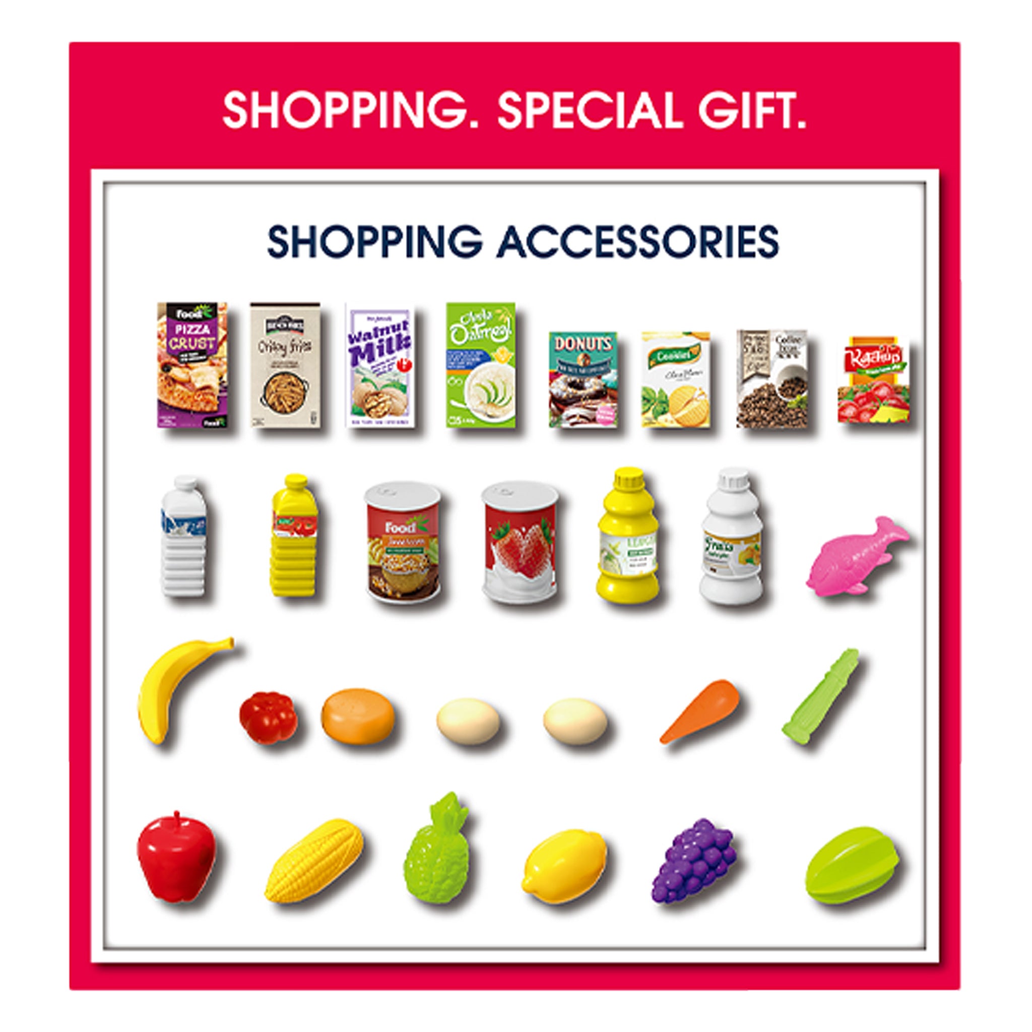 Shopping Cart Playset 36pc