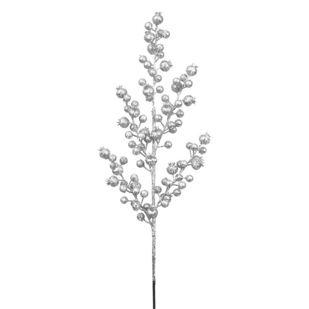 Silver Berry Stem 75cm