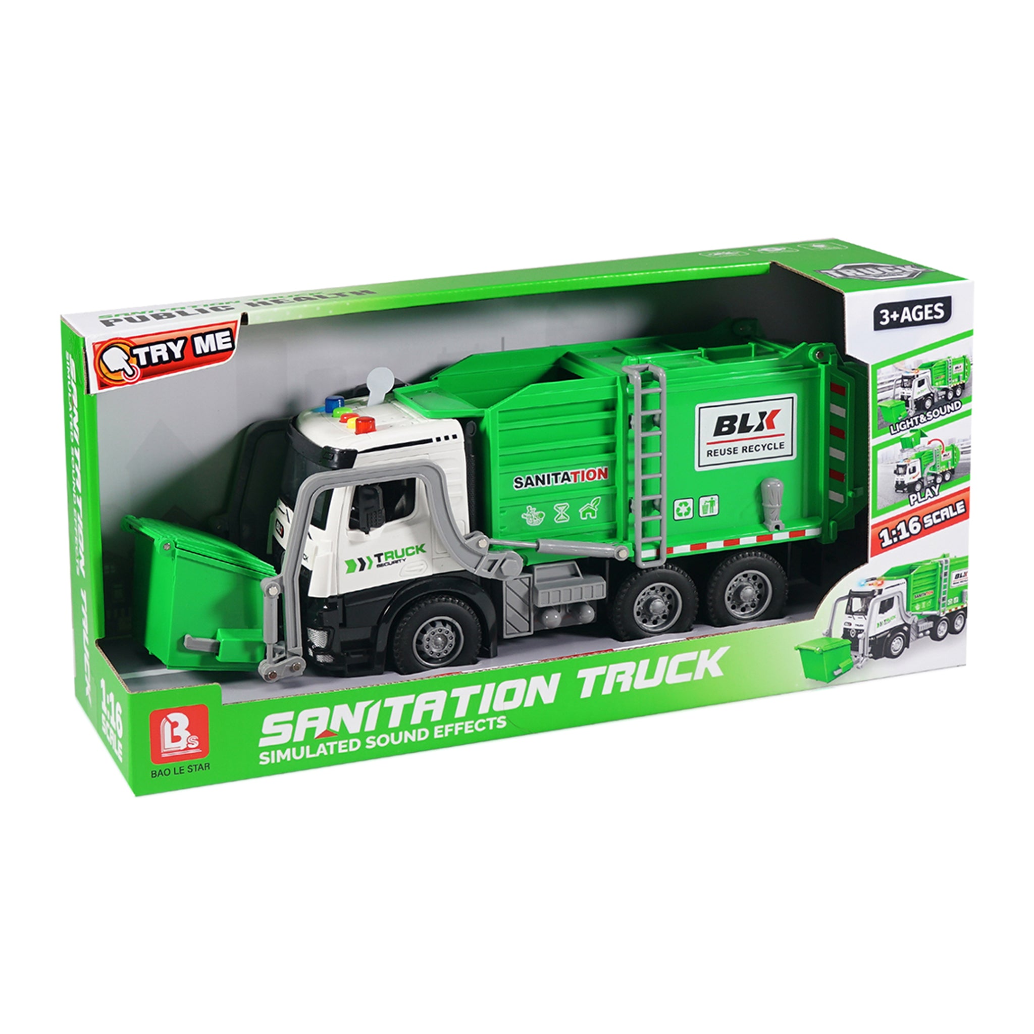 Skip Bin Garbage Truck 34cm L&S