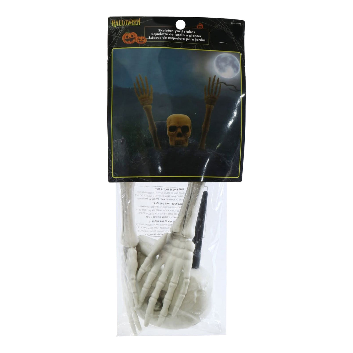 Skull and Arms Yard Stakes 50cm 3Pk