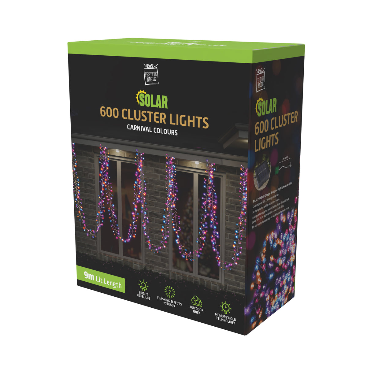 Solar Cluster Lights 600