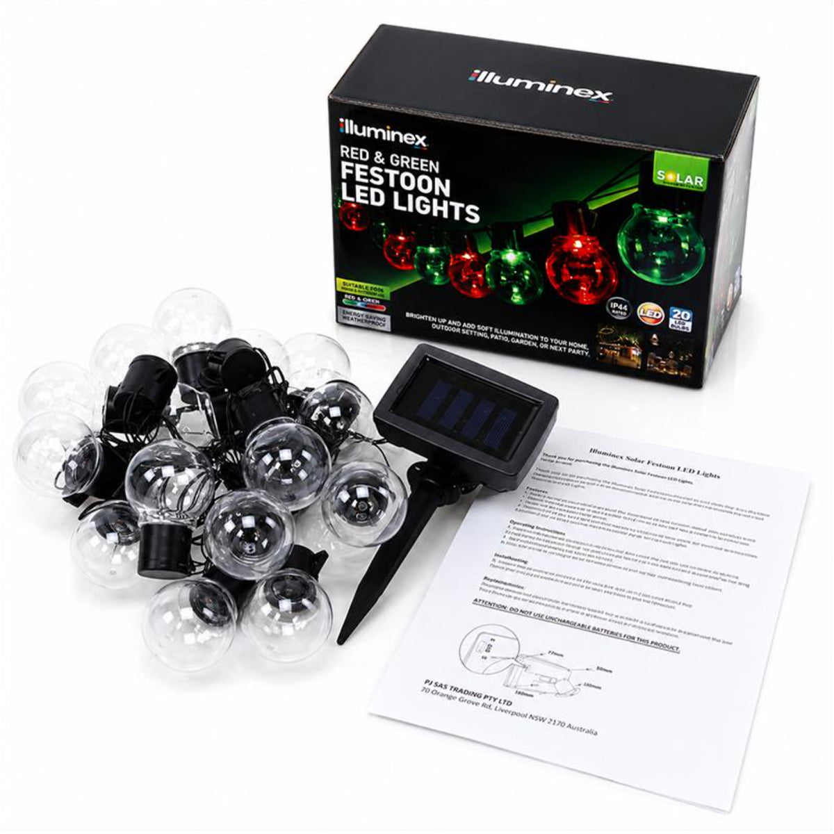 Solar Festoon Lights 20pk