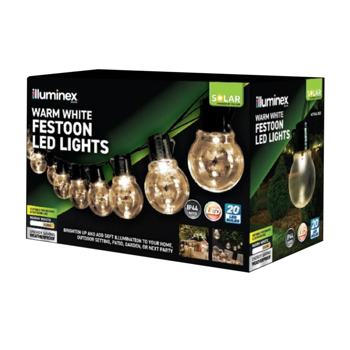 Solar Festoon Lights 20pk
