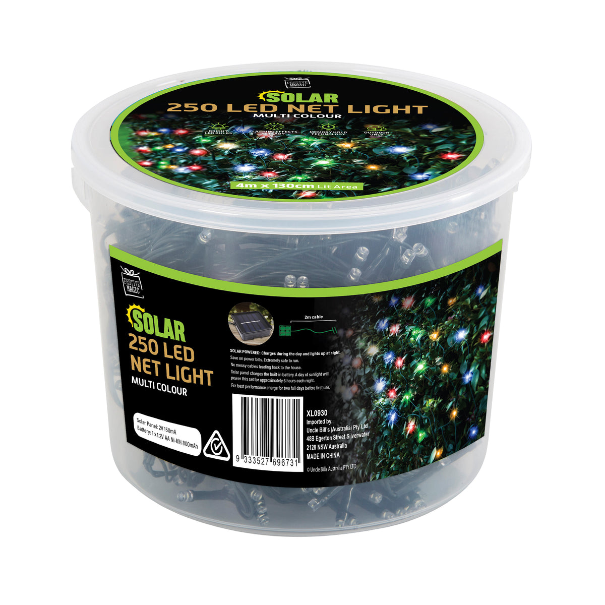 Solar Net Light 250pc