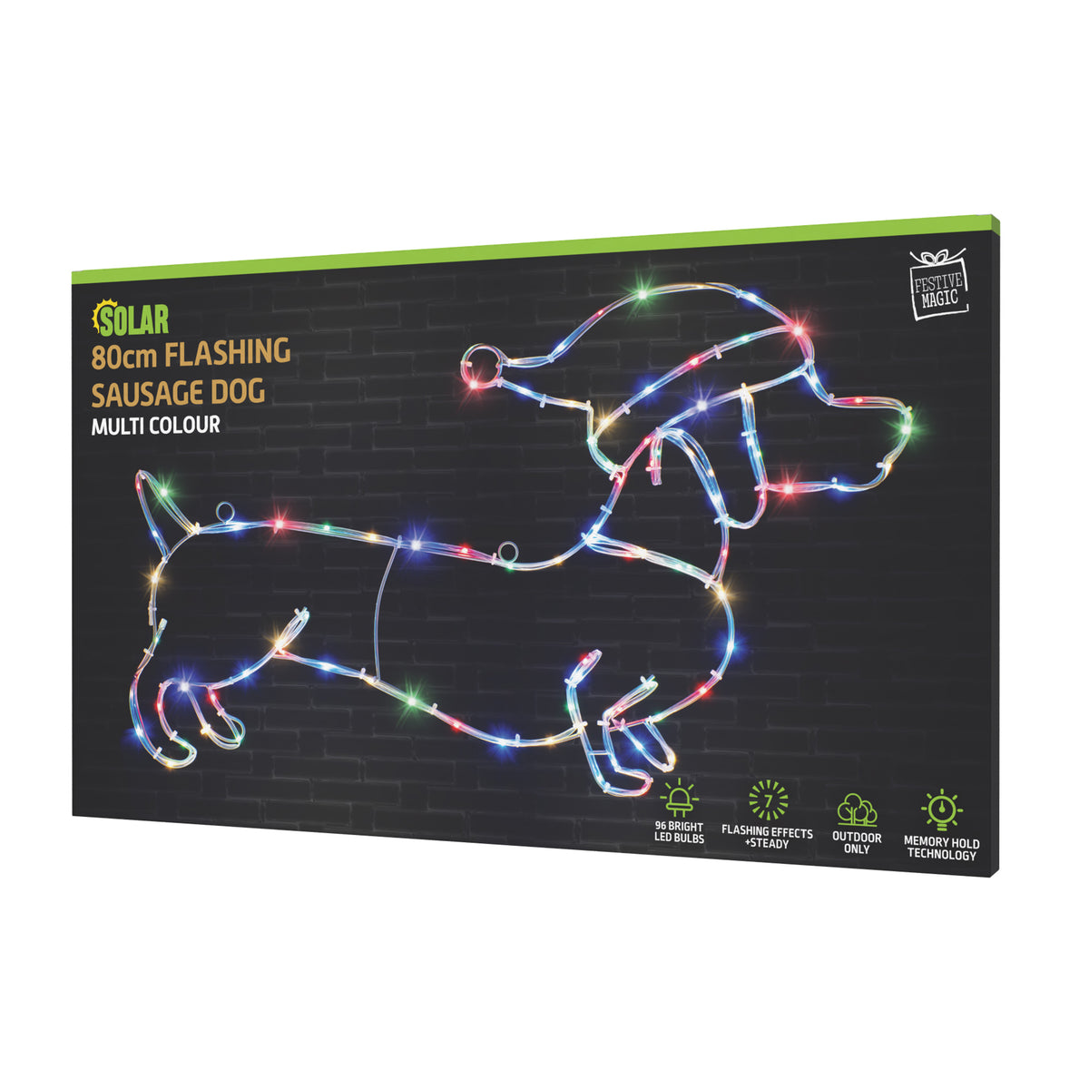 Solar Tubelight Dachshund Flash Multi