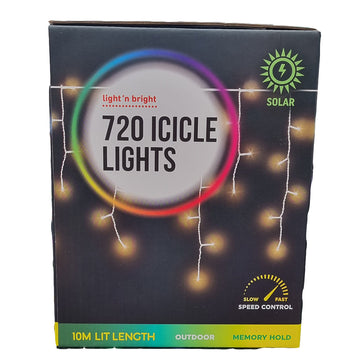 Solar 720 LED Lights Icicle