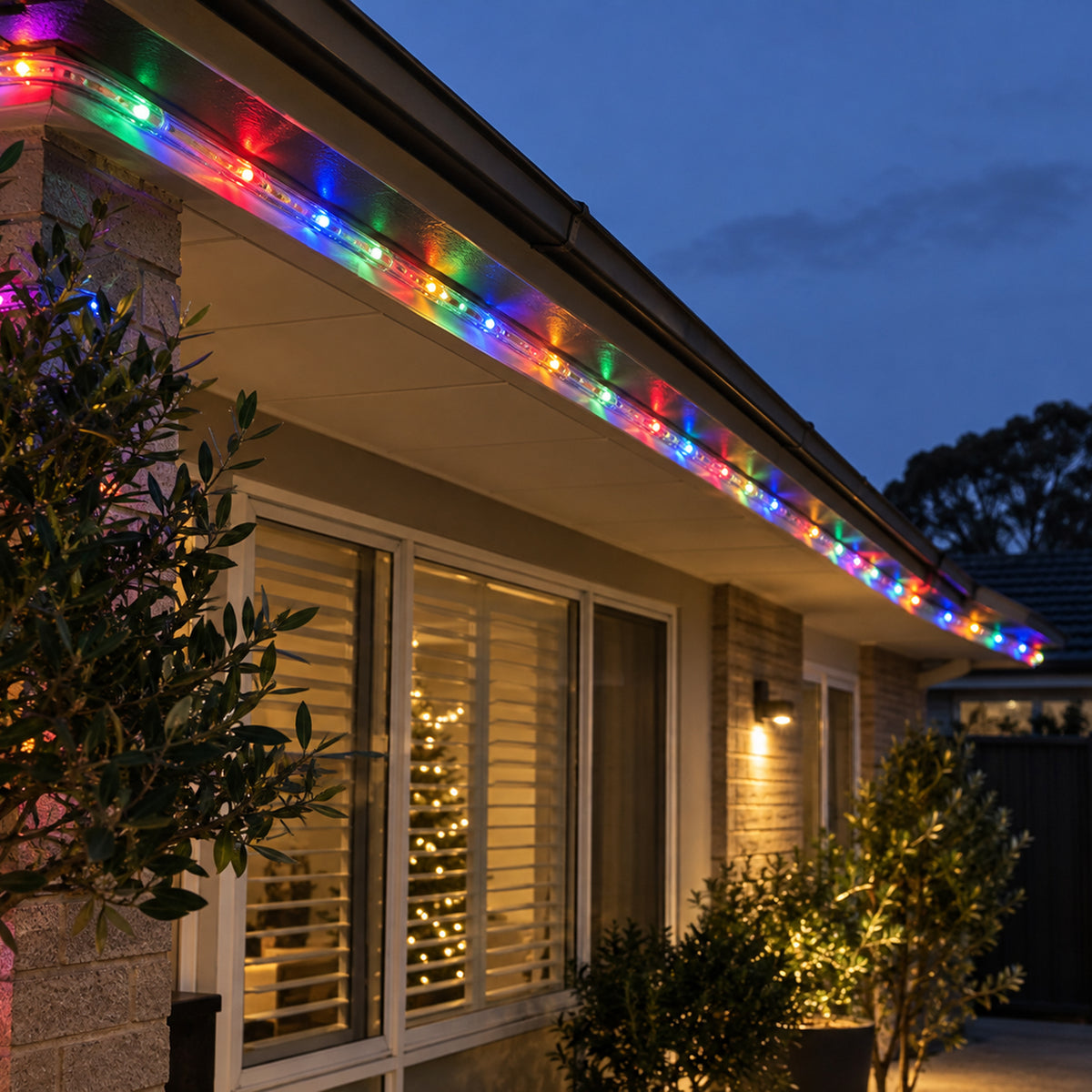Solar LED Tubelight 20m Multi Colour