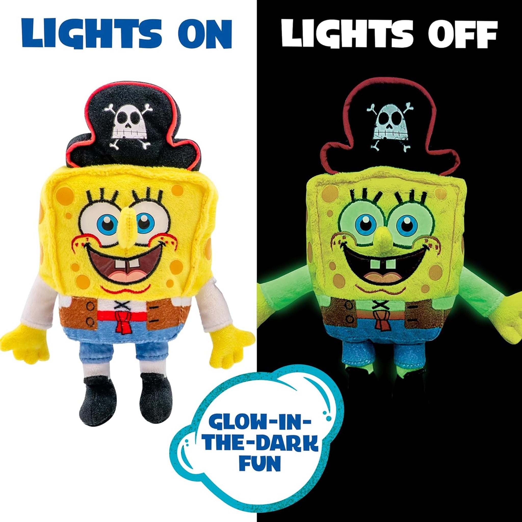 SpongeBob Squarepants 8" Bikini Bottom Glow Plush assorted