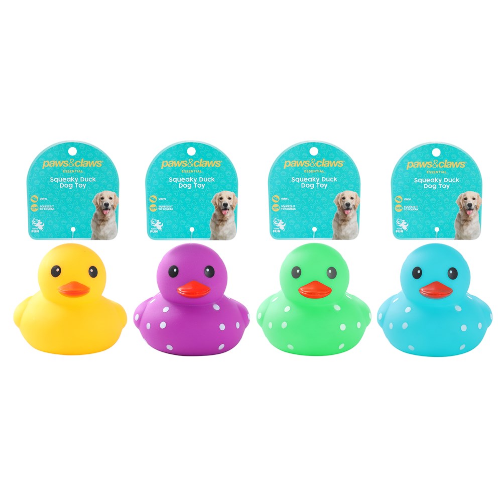 Squeaky Ducks 10x13x11cm Assorted Colours