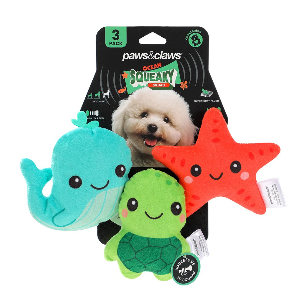 Squeaky Squad Mini's Animal 3 Pack Assorted