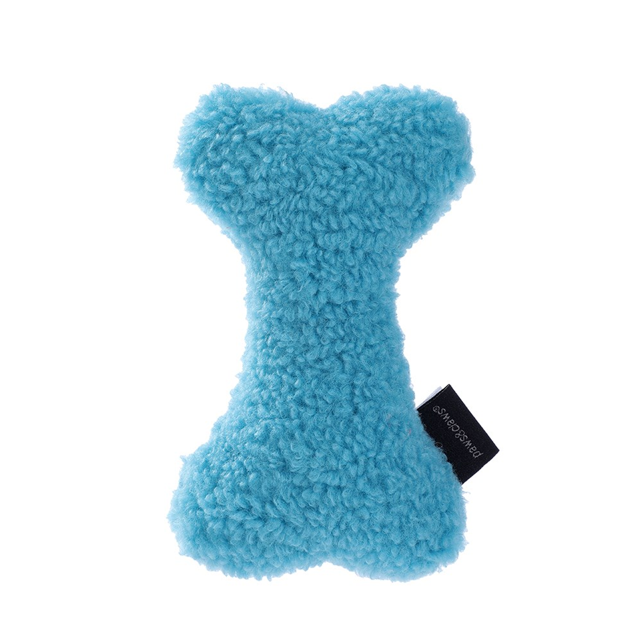 Squeaky Sherpa Plush Man & Bone 17x12x5.5cm