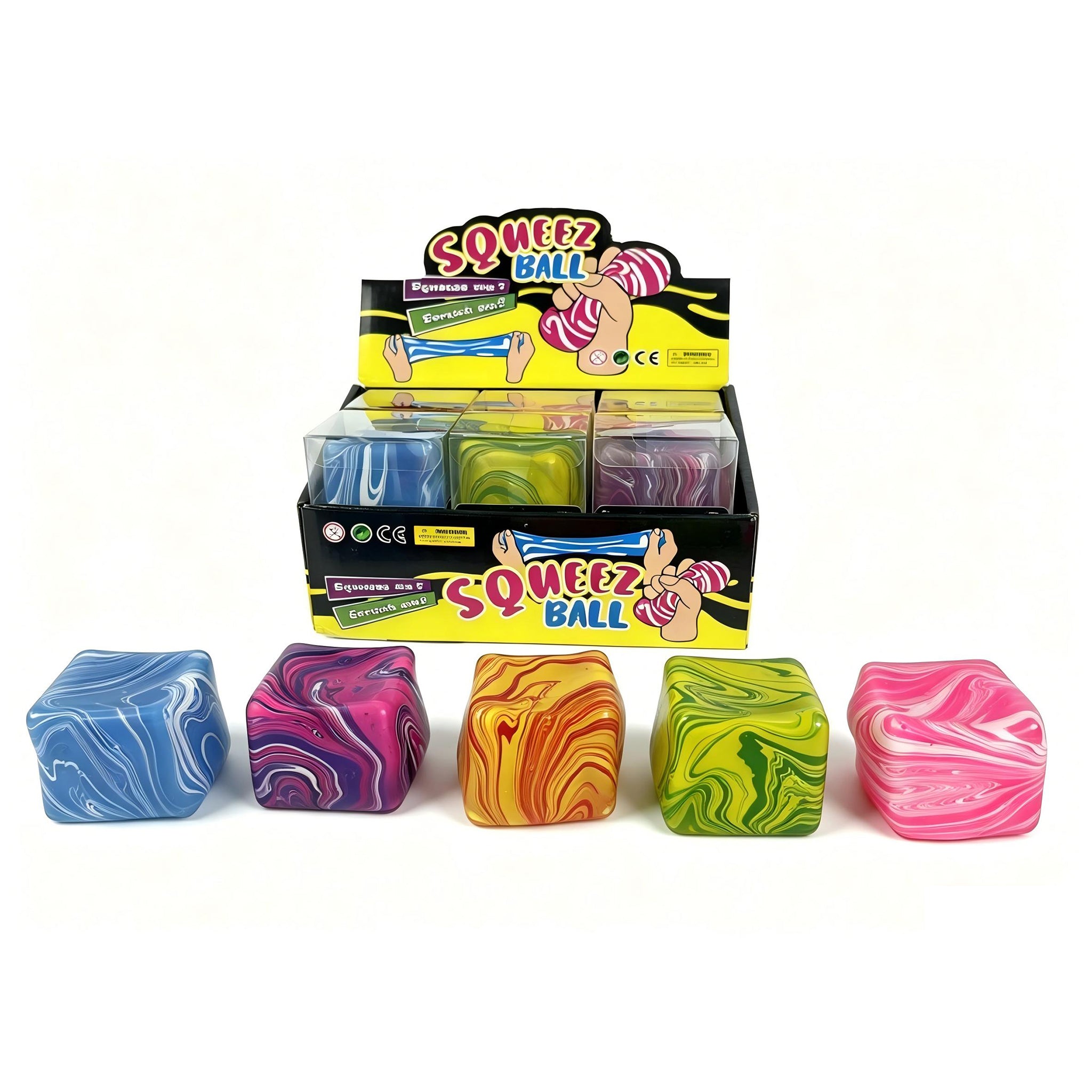 Squishy Marble Cube assorted