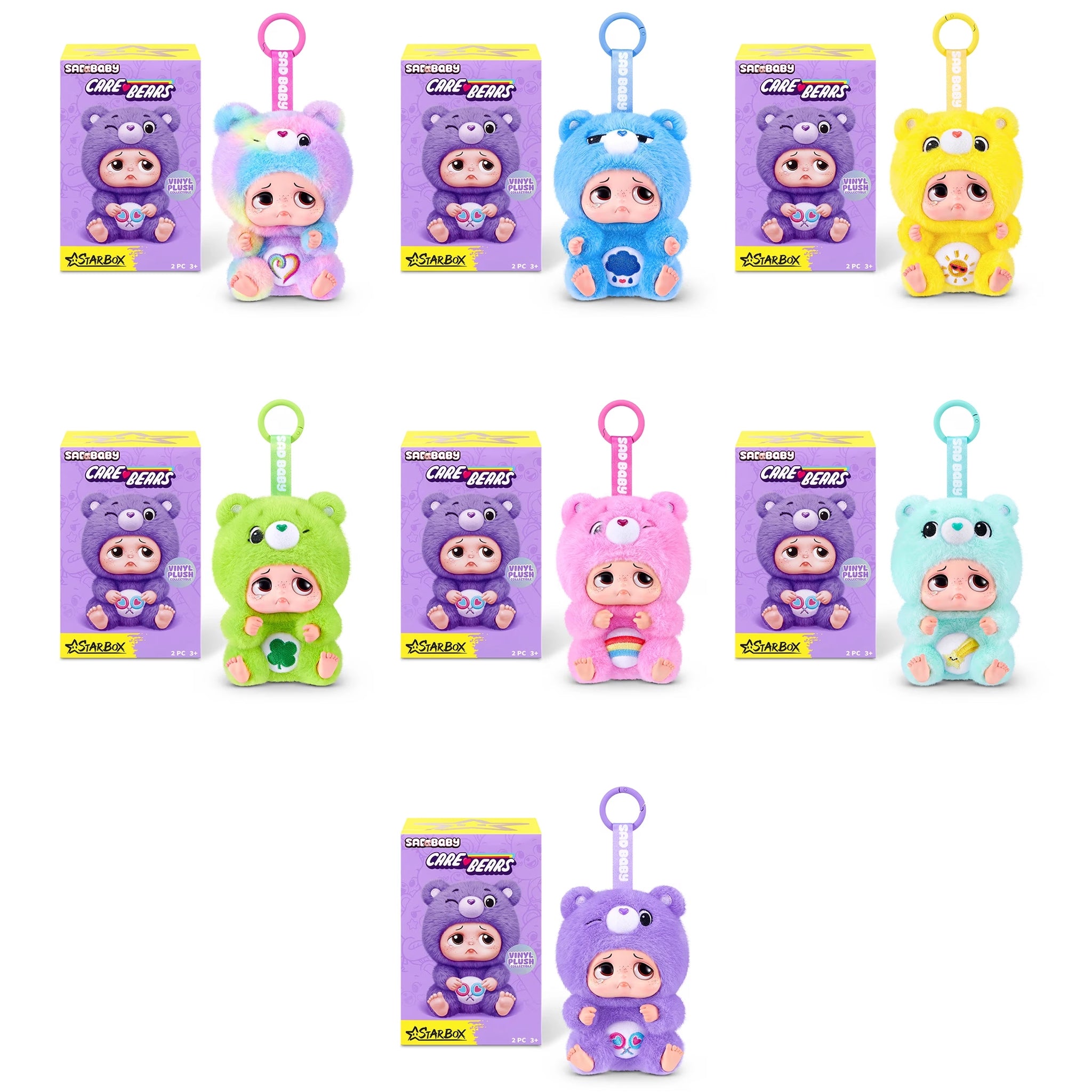 STAR BOX Sad Baby - Care Bears Keyring Series 1