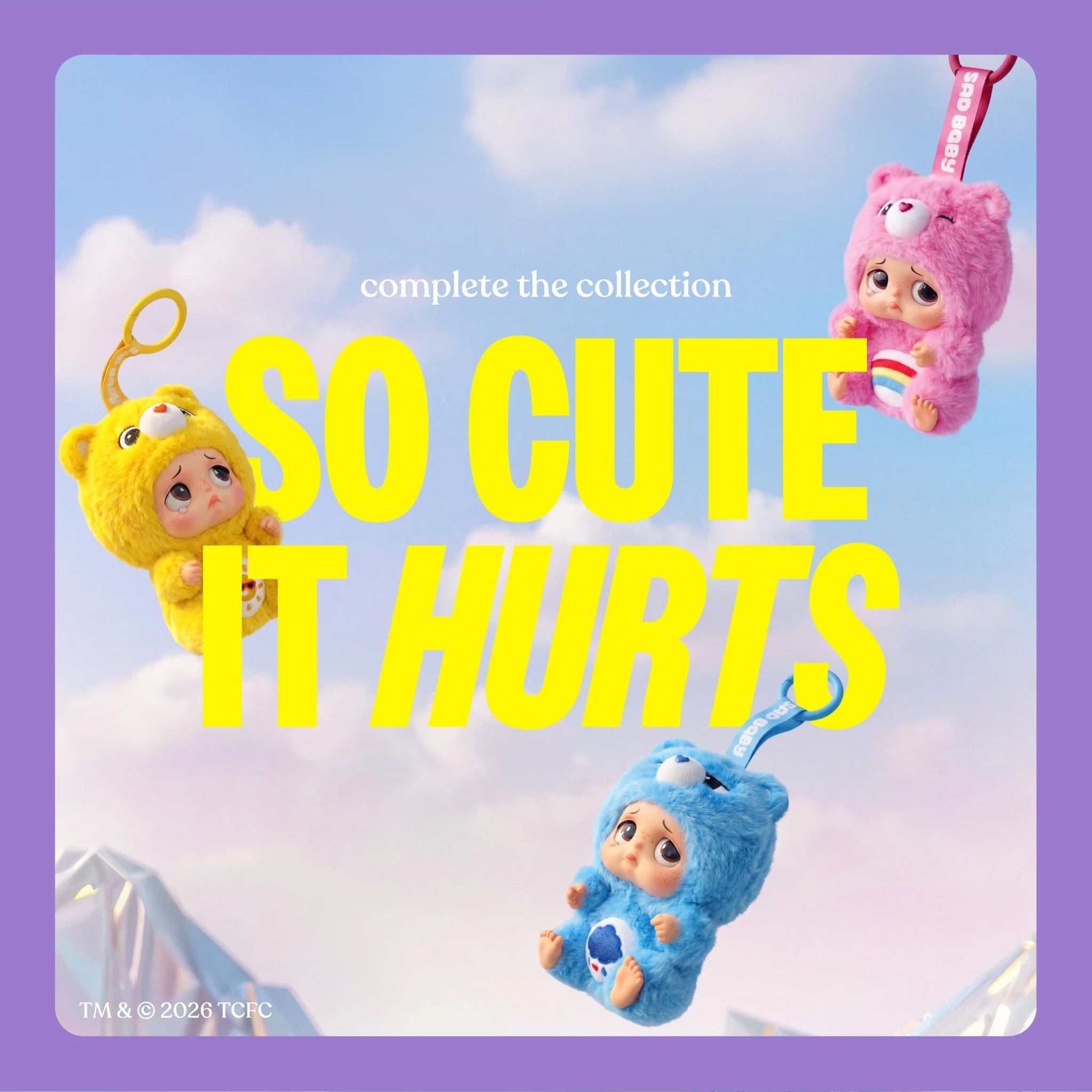 STAR BOX Sad Baby - Care Bears Keyring Series 1