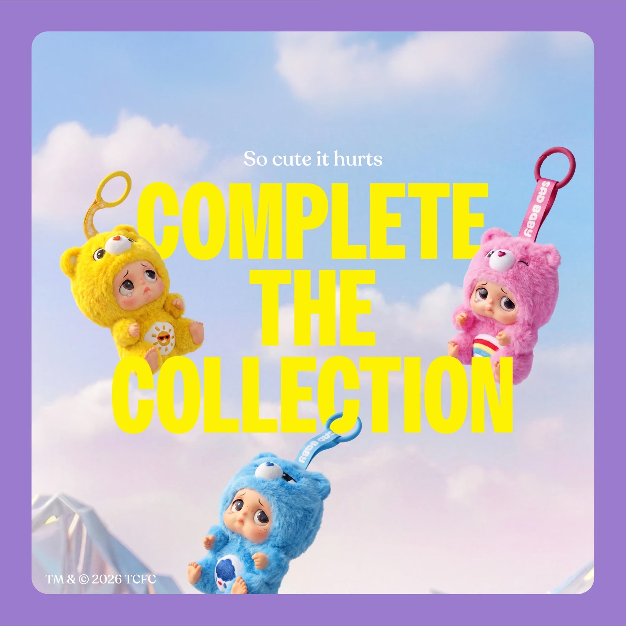STAR BOX Sad Baby - Care Bears Keyring Series 1